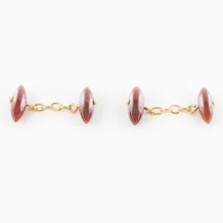 Boutons de manchettes Cornalines