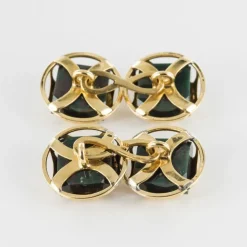 Boutons de manchettes Jaspes sanguins rubis
