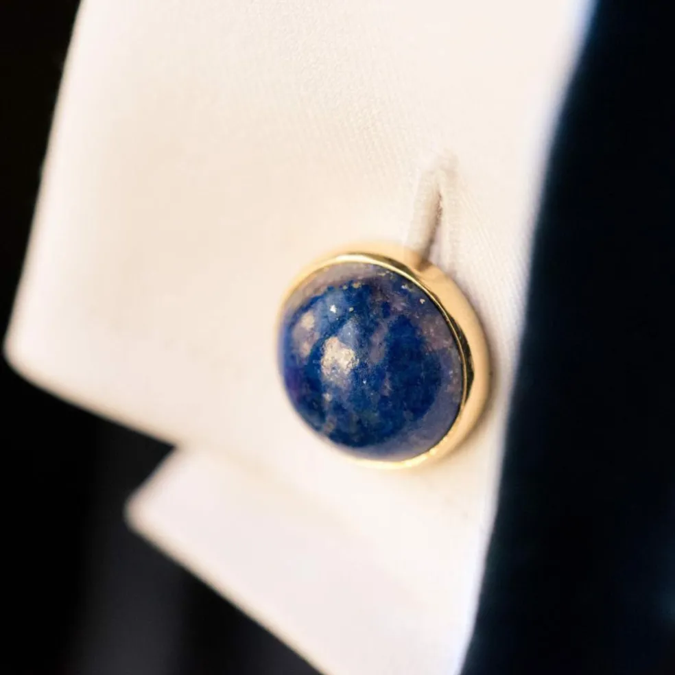 Boutons de manchettes Lapis lazuli