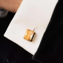 Boutons de manchettes Oeil de tigre
