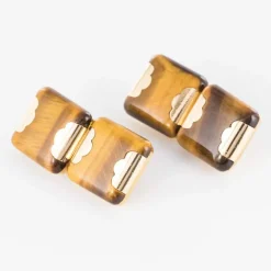 Boutons de manchettes Oeil de tigre