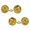 Boutons de manchettes or lys