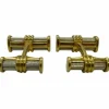 Boutons de manchettes or jaune Bry & G années 30