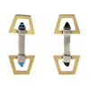 Boutons de manchettes Vermeil Art Déco