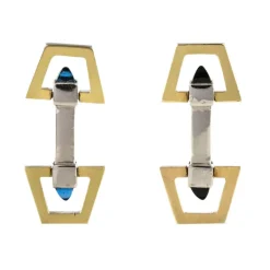 Boutons de manchettes Vermeil Art Déco