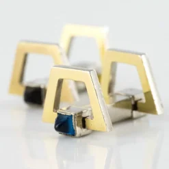 Boutons de manchettes Vermeil Art Déco