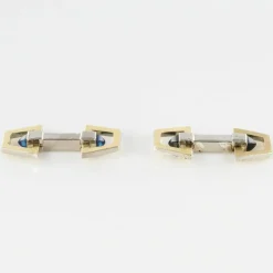 Boutons de manchettes Vermeil Art Déco