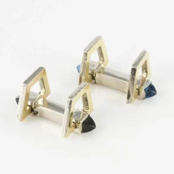 Boutons de manchettes Vermeil Art Déco