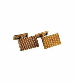 Boutons de manchettes vintage en or jaune 18 carats