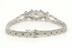 Bracelet 1950 en or blanc et rubis