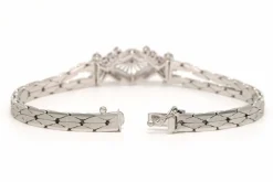 Bracelet 1950 en or blanc et rubis