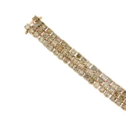 Bracelet 3 lignes diamants