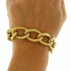 Bracelet à maillons en or jaune