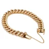 Bracelet à maillons gourmette en or jaune