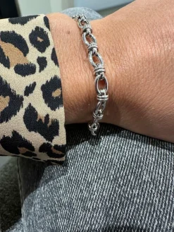 Bracelet à Maillons or blanc