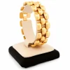Bracelet à maillons panthère en or jaune 18 carats 17300-9156