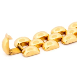 Bracelet à maillons panthère en or jaune 18 carats 17300-9156