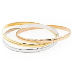 Bracelet 3 ors Or blanc, Or jaune, Or rose