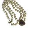 Bracelet 3 rangs Perles Fermoir Or Jaune Améthyste