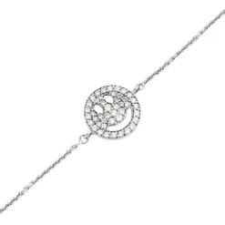Bracelet - Smiley pavé de diamants