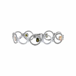 BRACELET « YUMA » OR, MORGANITES & MOLDAVITES