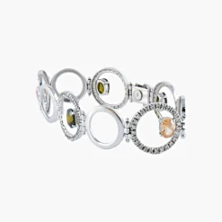BRACELET « YUMA » OR, MORGANITES & MOLDAVITES