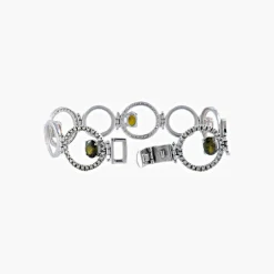 BRACELET « YUMA » OR, MORGANITES & MOLDAVITES