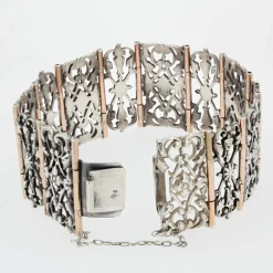 Bracelet ancien argent et vermeil