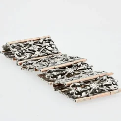 Bracelet ancien argent et vermeil