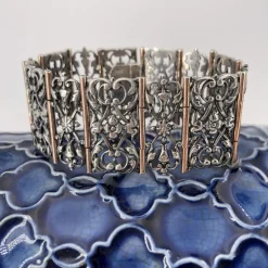 Bracelet ancien argent et vermeil