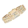 Bracelet ancien Art déco 3 ors