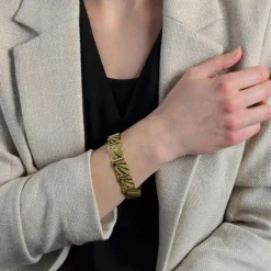 Bracelet ancien Art déco 2 ors