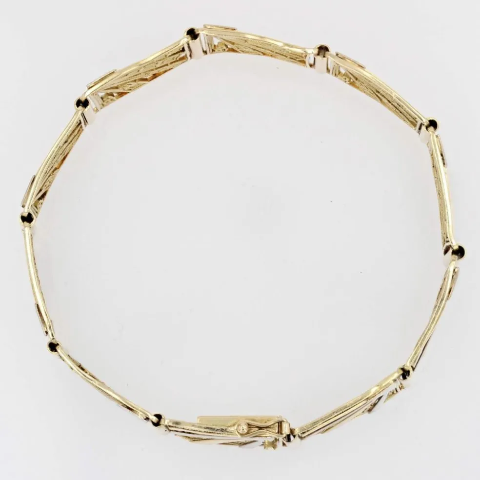 Bracelet ancien Art déco 2 ors