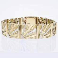Bracelet ancien Art déco 2 ors