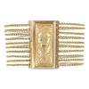 Bracelet ancien chaines et son fermoir à la pensée
