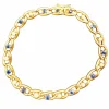 Bracelet ancien circa 1900, perles et saphirs, or jaune