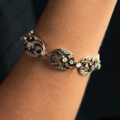 Bracelet ancien diamants taillés en rose