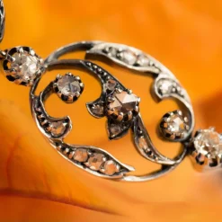 Bracelet ancien diamants taillés en rose
