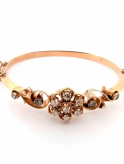 Bracelet ancien en or avec diamants exceptionnels