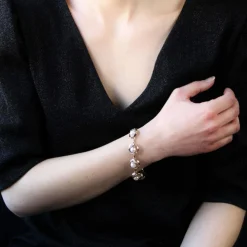 Bracelet ancien en vermeil et perles de culture