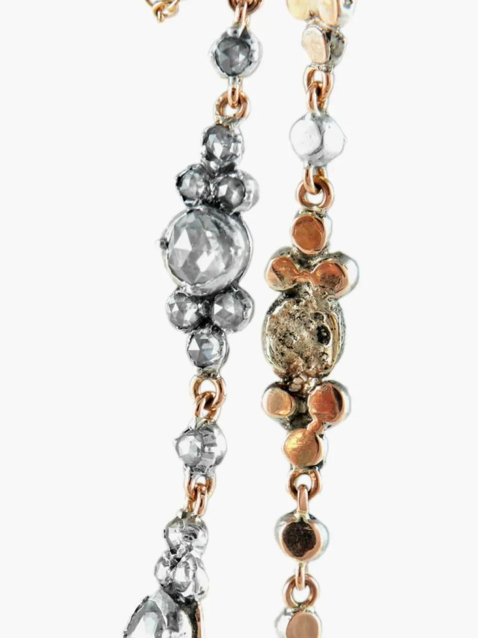 BRACELET ANCIEN OR & ARGENT