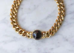 Bracelet Ancien or jaune et grenat