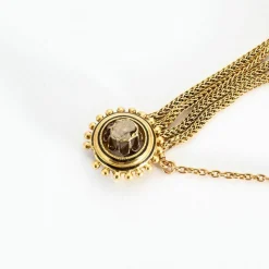Bracelet Ancien or rose diamants perles