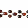 Bracelet ancien or rose et ambre