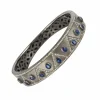 Bracelet argent diamants et cyanites