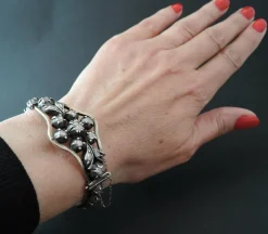 Bracelet Argent Diamants Taillés En Rose