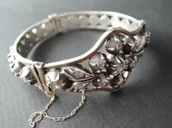 Bracelet Argent Diamants Taillés En Rose