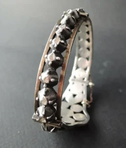 Bracelet Argent Diamants Taillés En Rose