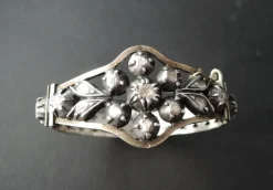 Bracelet Argent Diamants Taillés En Rose