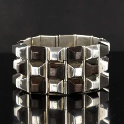 Bracelet argent et bois de rose